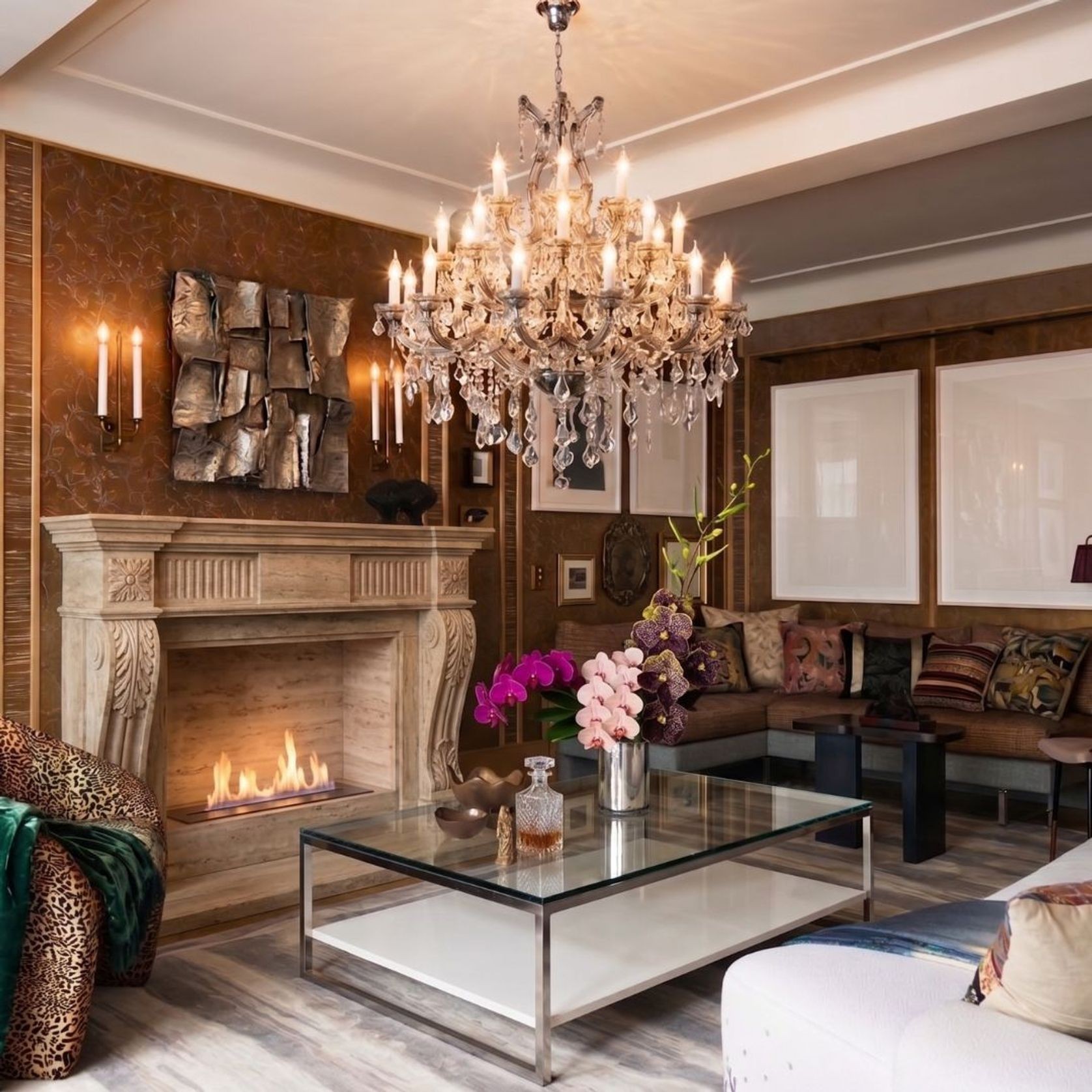Maria Theresa Crystal Chandelier Grande 28 Light - Smoke gallery detail image