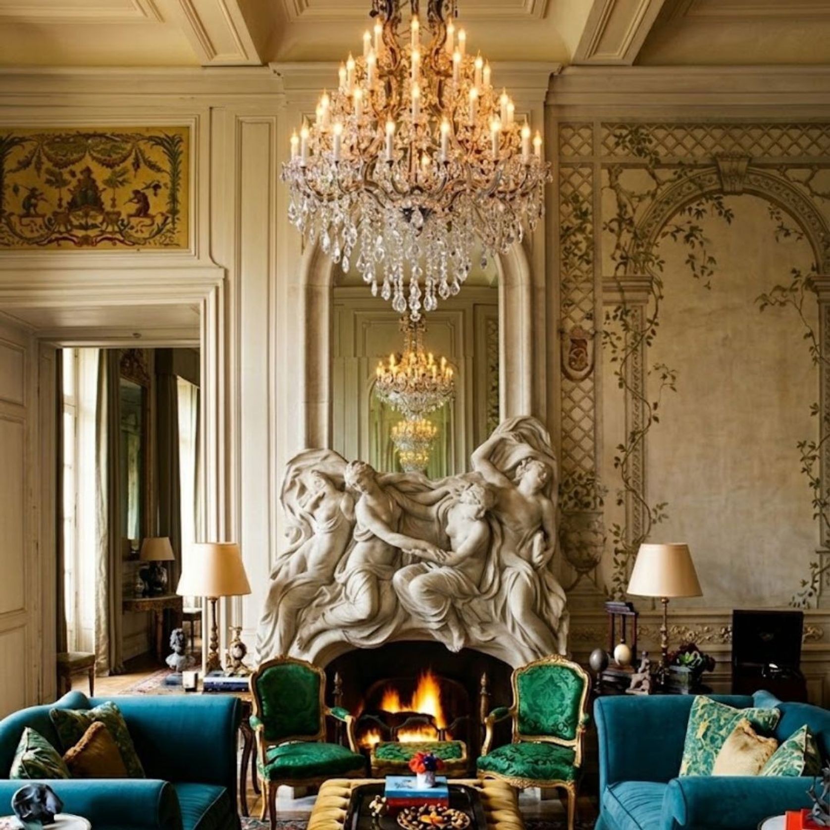 Maria Theresa Crystal Chandelier Grande 48 Light - Rust gallery detail image
