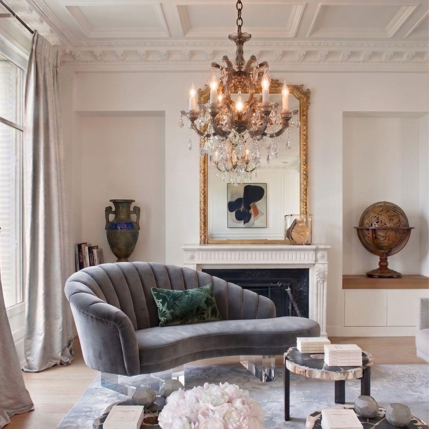 Maria Theresa Crystal Chandelier Grande 7 Light - Smoke gallery detail image