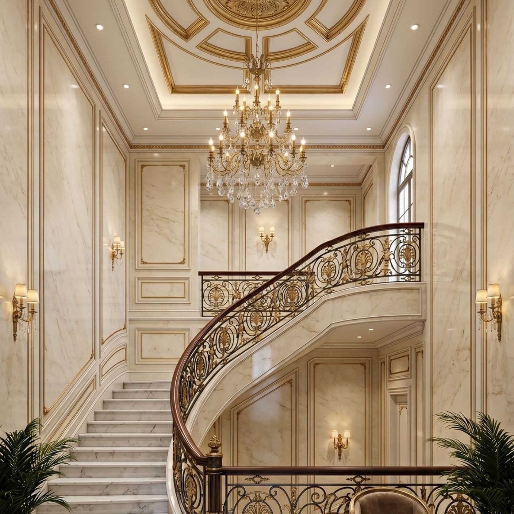 Americana 25 Light Crystal Chandelier - Brass Finish gallery detail image