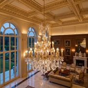 Americana 45 Light Crystal Chandelier - Brass Finish gallery detail image