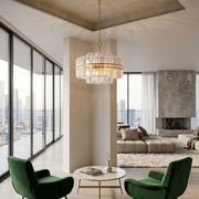 Ashton Collection - Chandelier - Antique Gold Finish - W:55cm gallery detail image