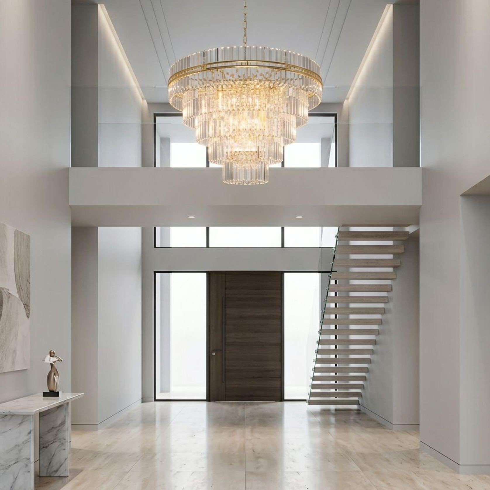 Ashton Collection - Five Tier Chandelier - Gold - W:120cm gallery detail image