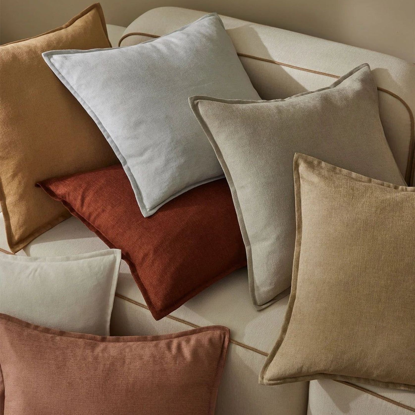 Weave Home Fiore Cushion - Pigeon | Square and Lumbar gallery detail image