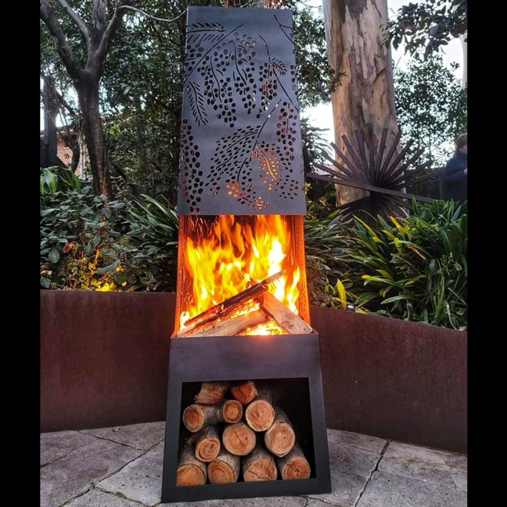 Chiminea Fire Pit with Fire Poker gallery detail image