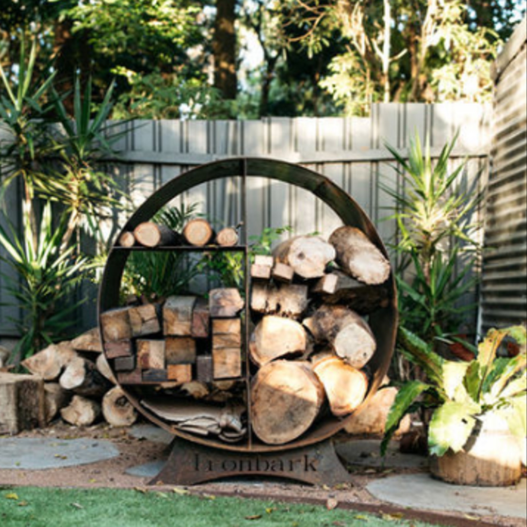 Round Fire Wood Stacker gallery detail image