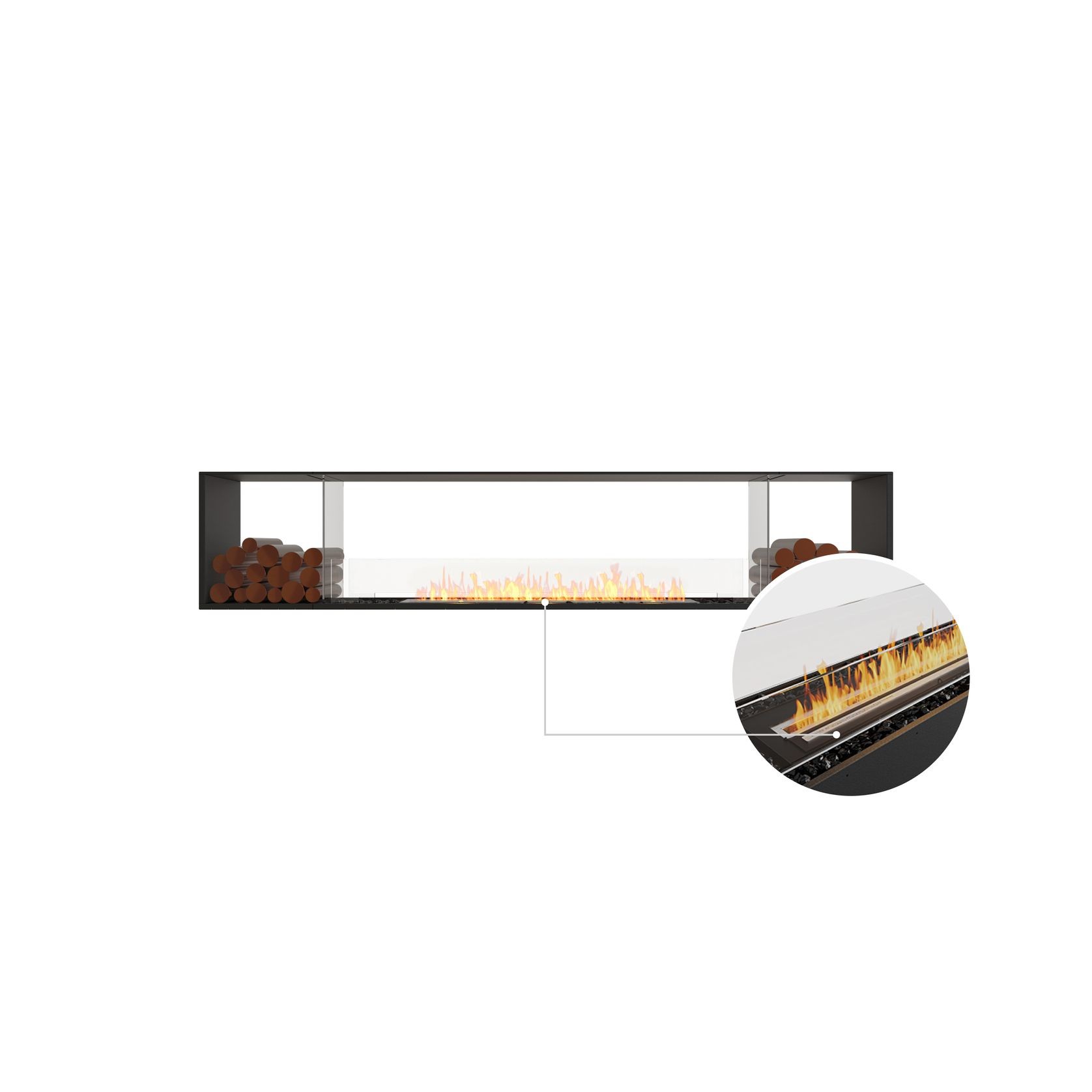 EcoSmart™ Flex 104DB.BX2 Double-Sided Fireplace Insert gallery detail image