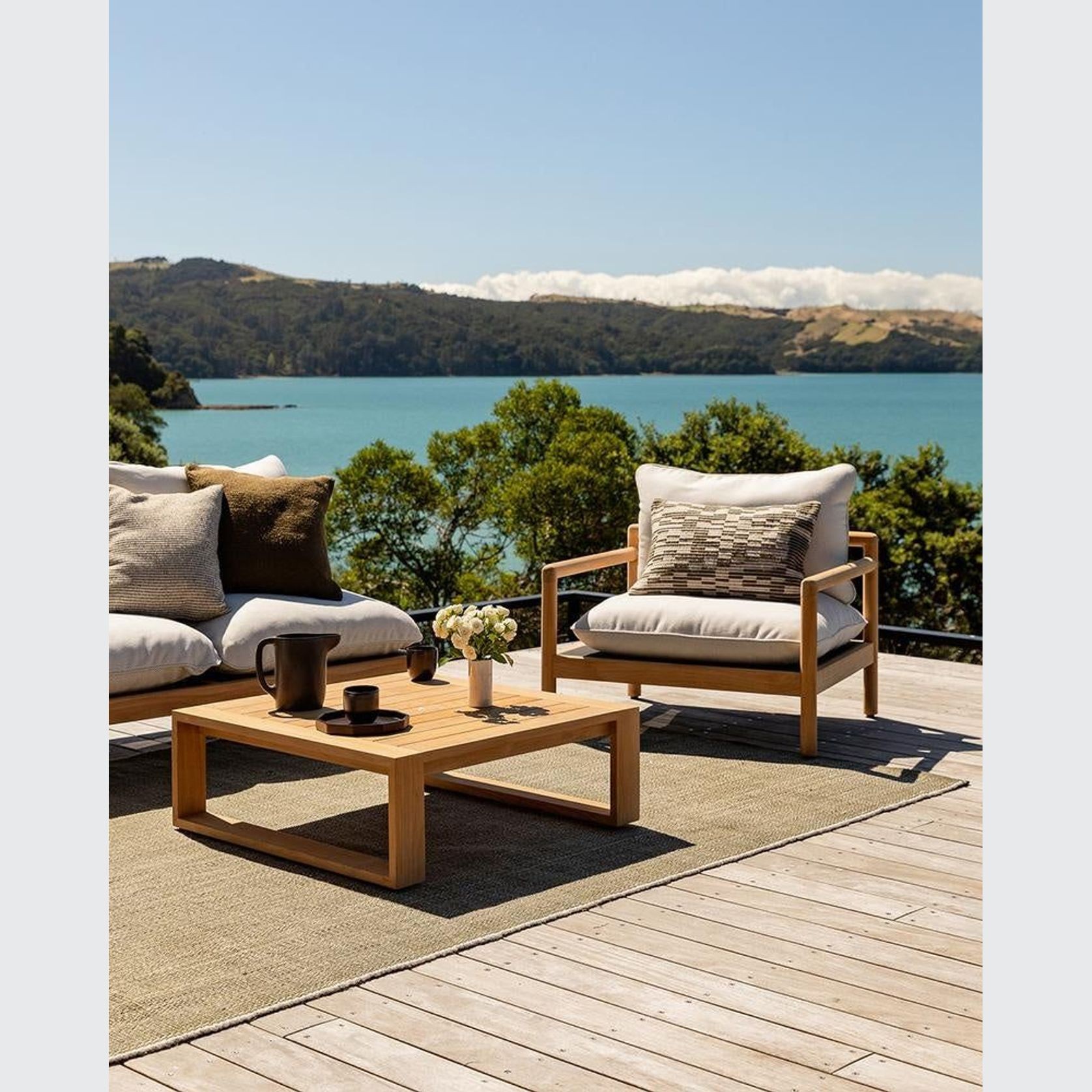 Baya Lonsdale Floor Rug - Olive | Indoor or Outdoor gallery detail image