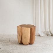 Flore Curved Side Table - Natural gallery detail image