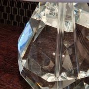 Florence Table Lamp - Crystal With White Shade gallery detail image