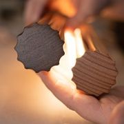 Fluted Roller Pendant | Tasmanian Blackwood gallery detail image