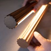 Fluted Roller Pendant | Tasmanian Blackwood gallery detail image