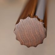Fluted Roller Pendant | American Oak gallery detail image