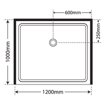 Premier Frameless Alcove Sliding Door Shower 1000x1200x1000 gallery detail image
