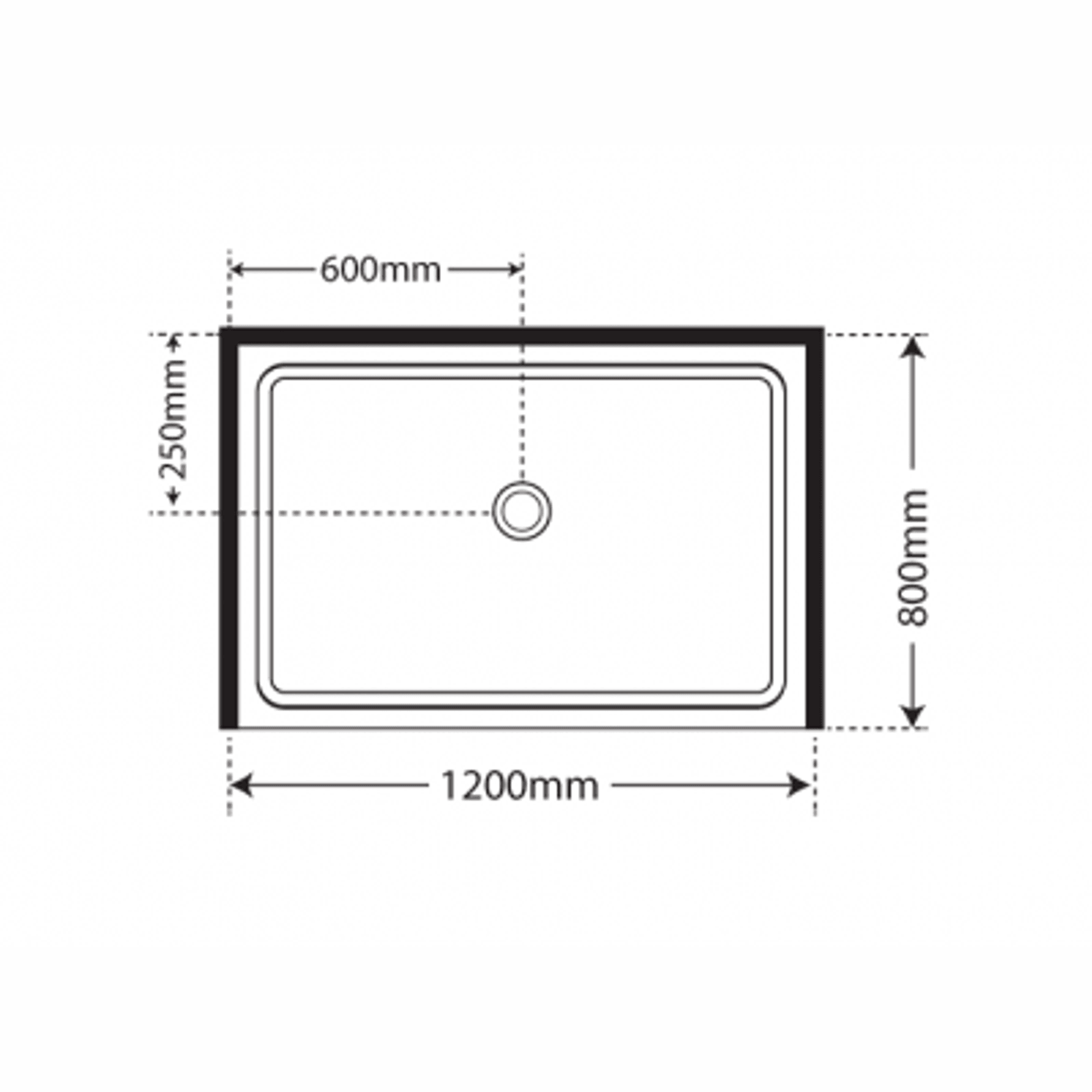 Adjustable Frameless Pivot Alcove 800x1200x800 gallery detail image