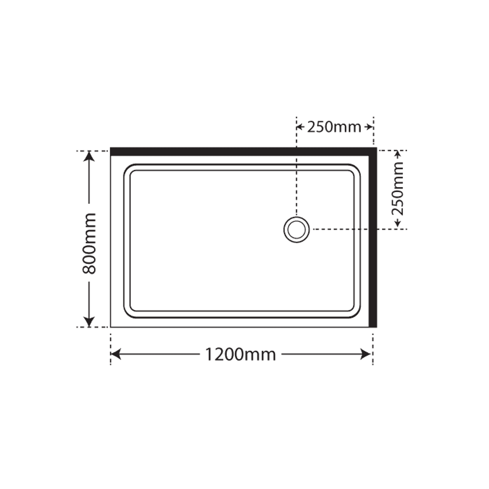 Premier Frameless 2 Sided Sliding Door Shower 1200×800 gallery detail image