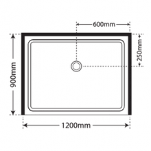 Adjustable Frameless Pivot Alcove 900x1200x900 gallery detail image