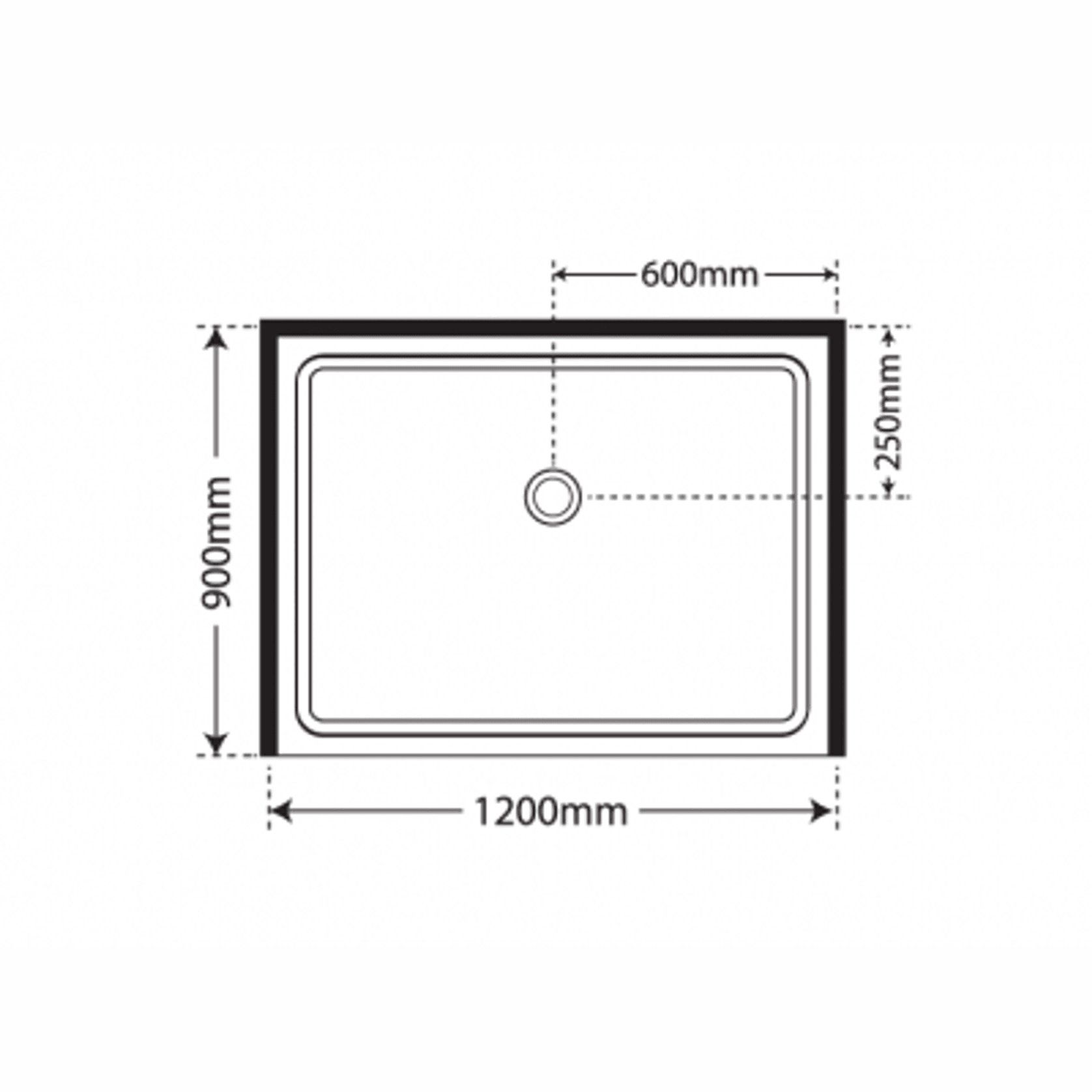 Adjustable Frameless Pivot Alcove 900x1200x900 gallery detail image