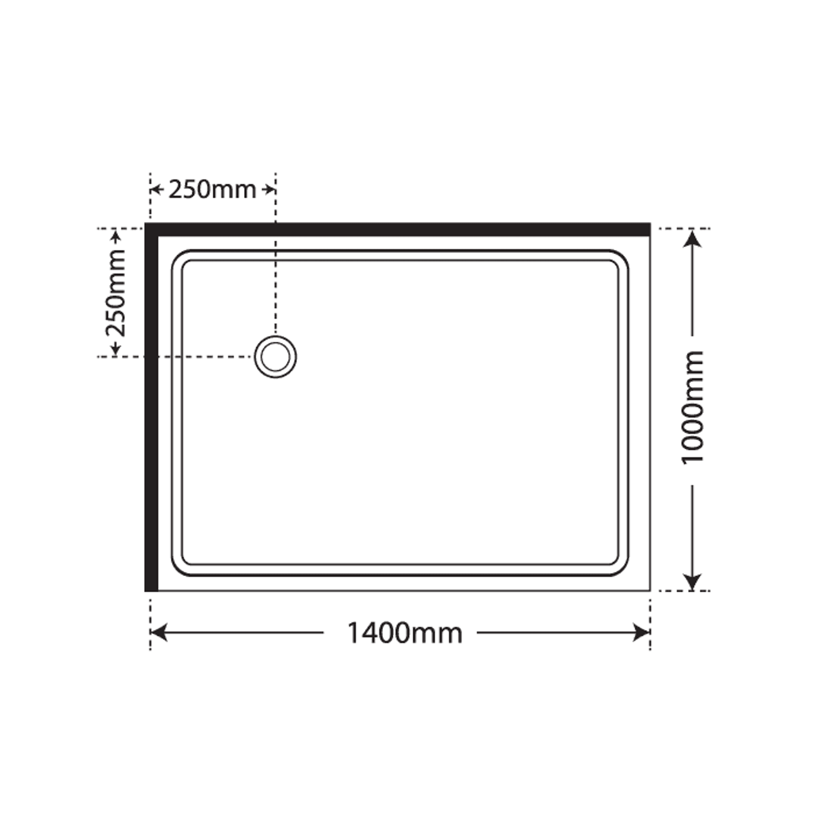 Premier Frameless 2 Sided Sliding Door Shower 1600×900 gallery detail image