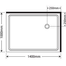 Premier Frameless 2 Sided Sliding Door Shower 1400×1000 gallery detail image