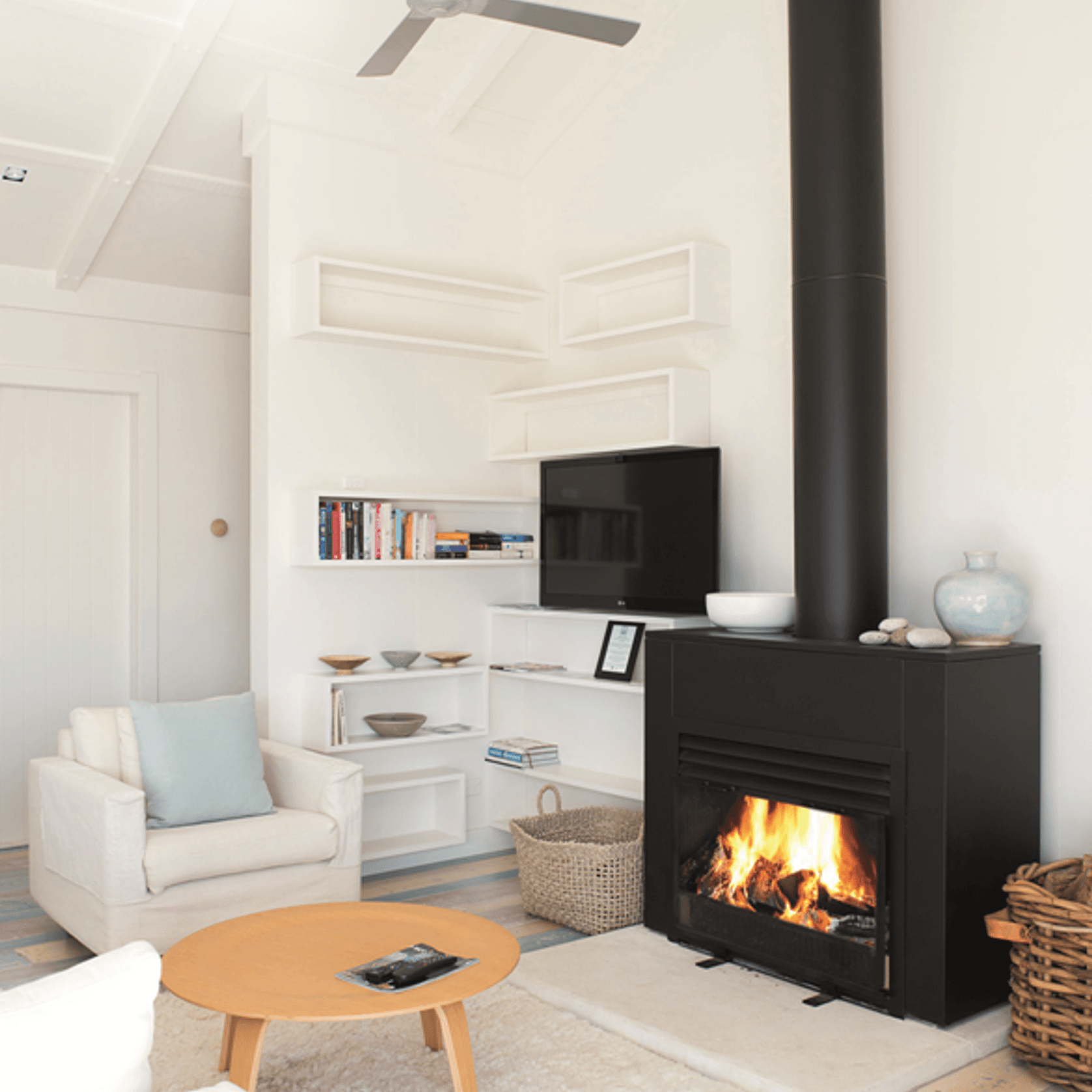 Warmington | Indoor Wood Freestanding Fire gallery detail image