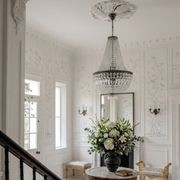 French Basket Chandelier - Antique Silver - 8 Light gallery detail image