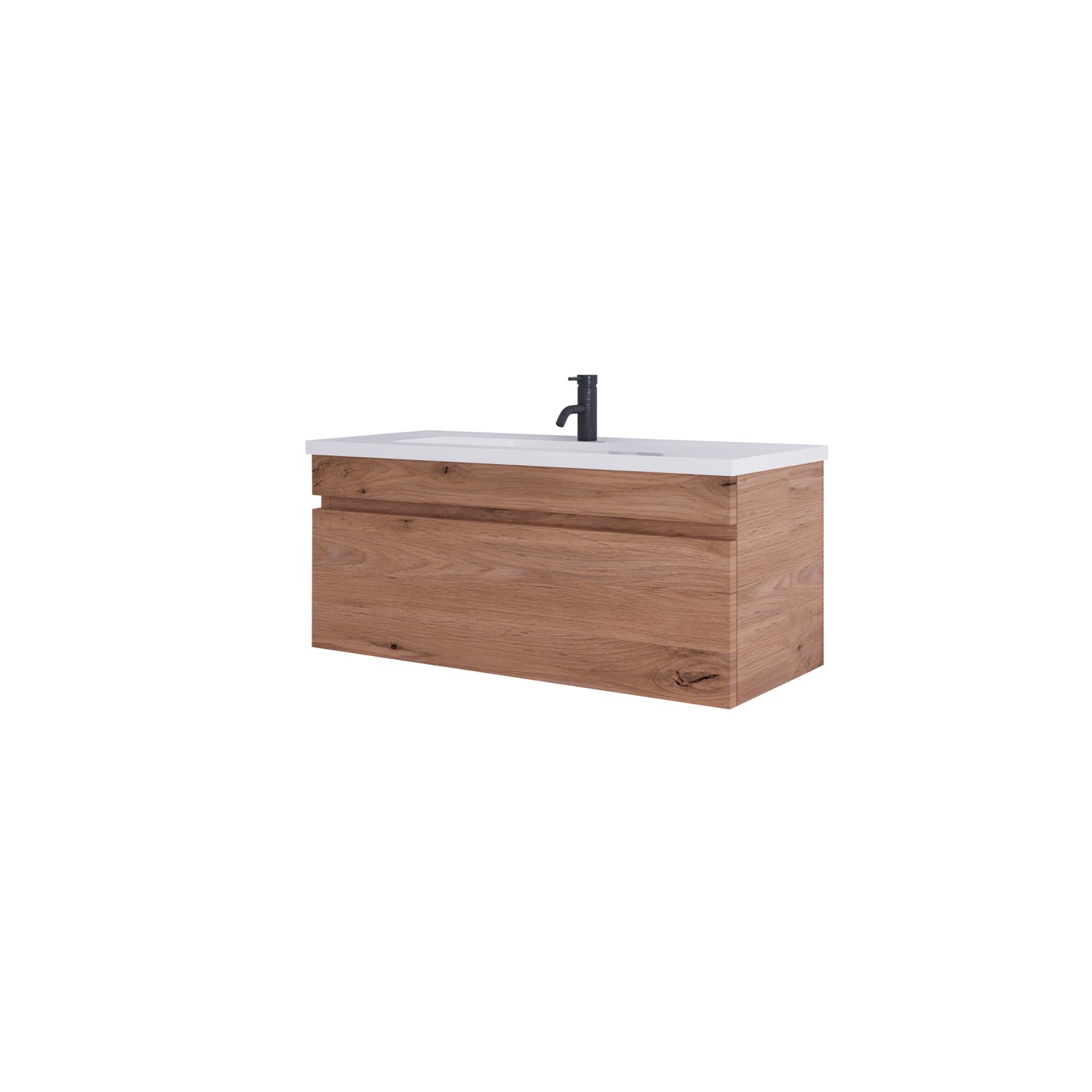 Code Lux 1200 Slim Single Drawer Vanity Range - 5 Colours gallery detail image