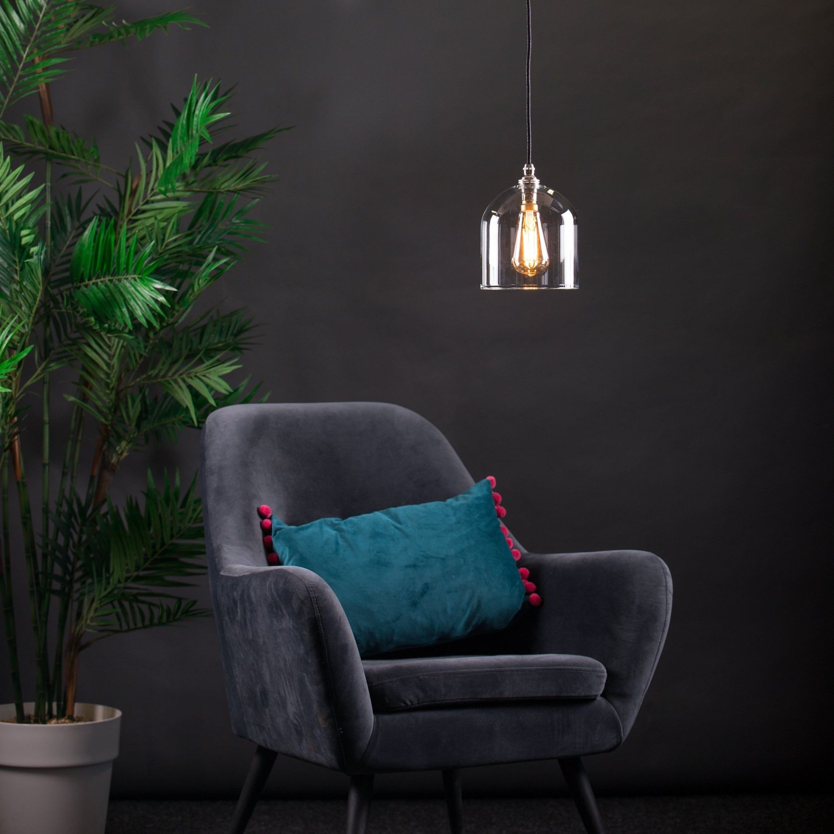 Frieda Glass Pendant - Clear gallery detail image