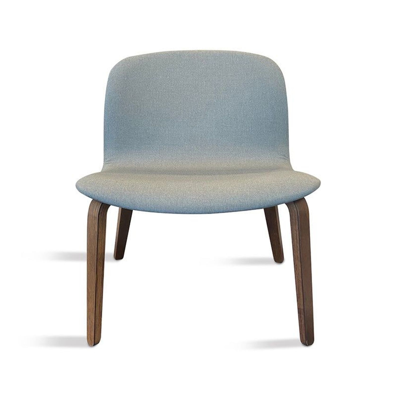 LOTTIE Lounge Chair - Walnut & Grey gallery detail image