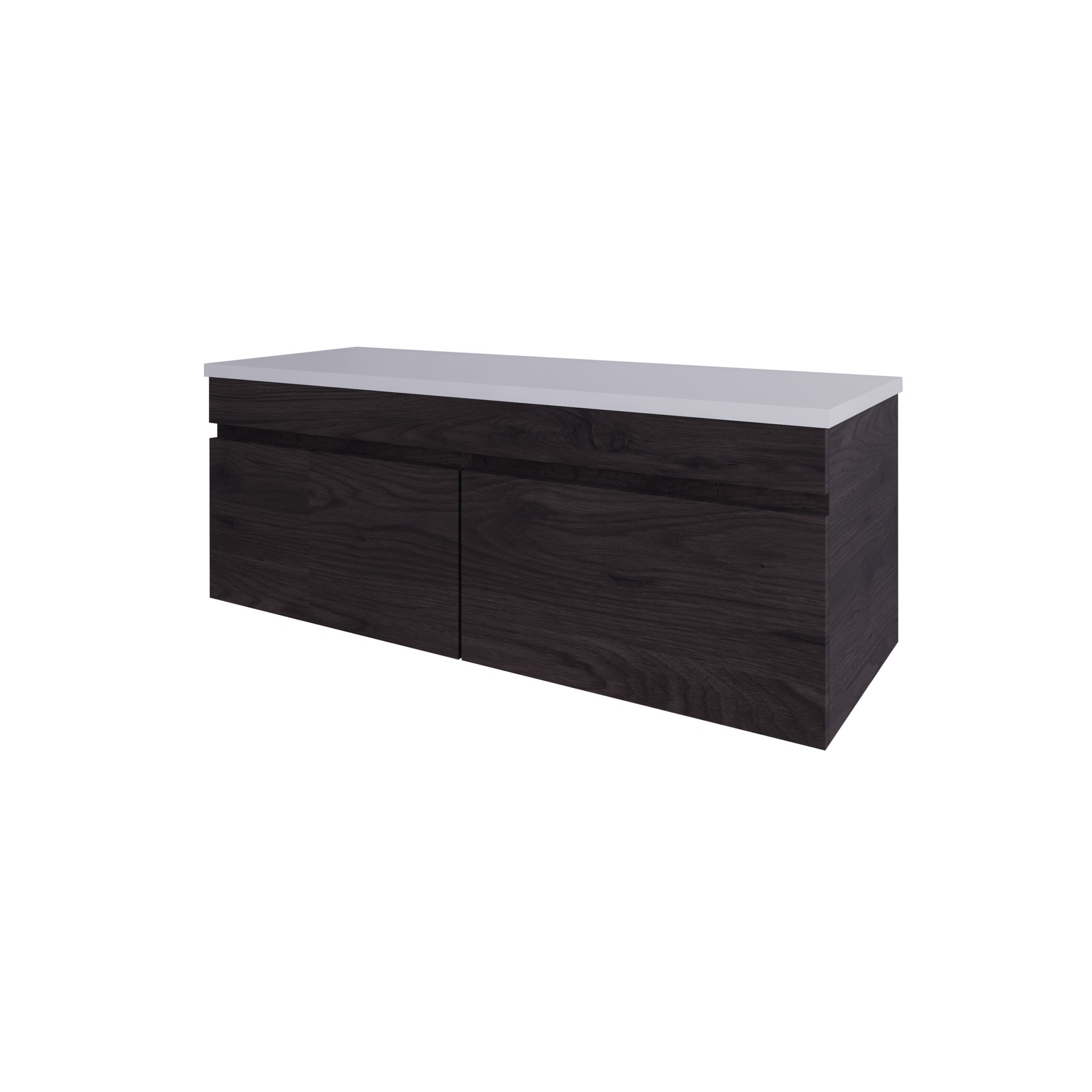 Code Lux 1500 Wall Hung 2 Drawer Vanity With Slab Top - 5 Colours gallery detail image