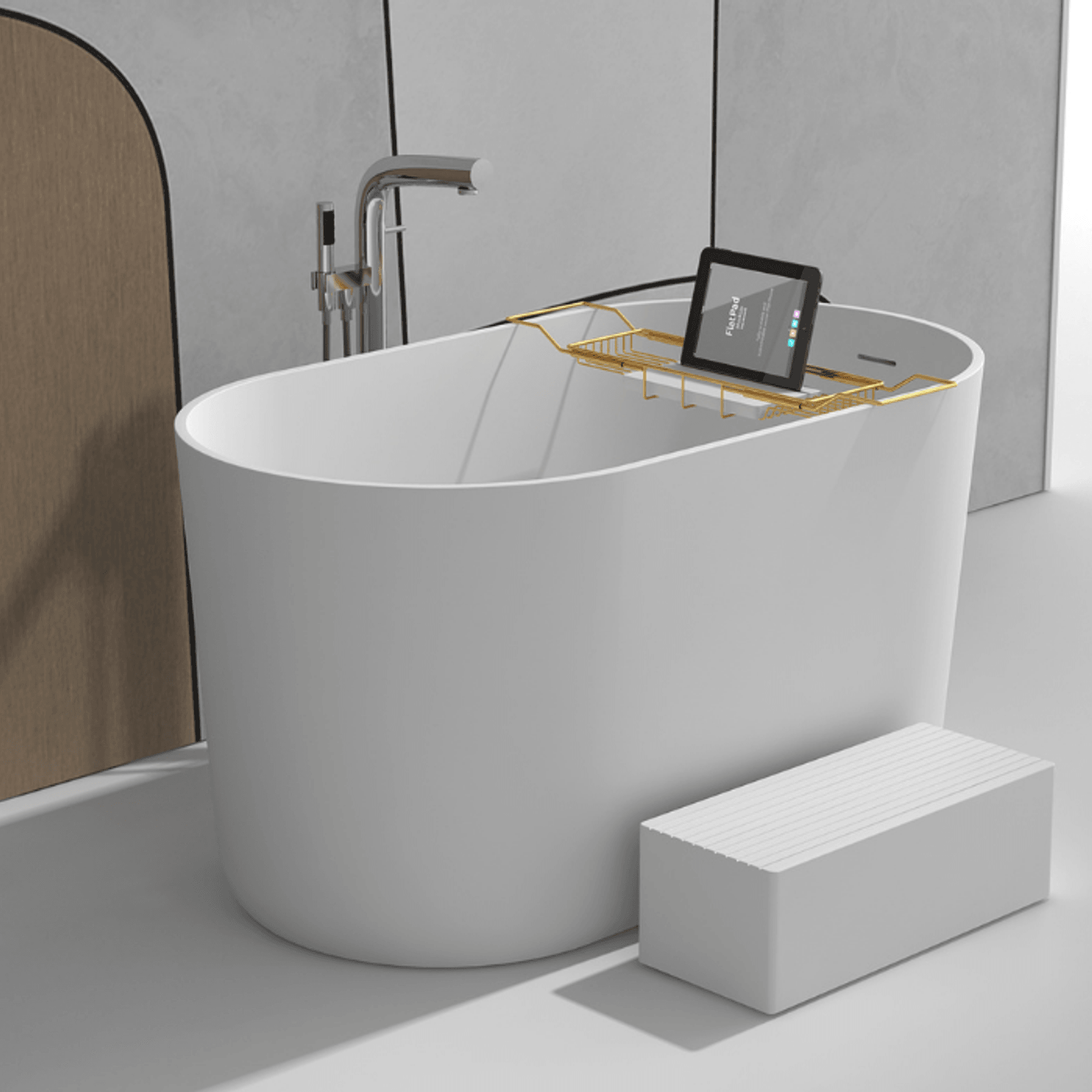 Gia Small Japanese Bath - Deep Sides - 1350mm - G65197 gallery detail image