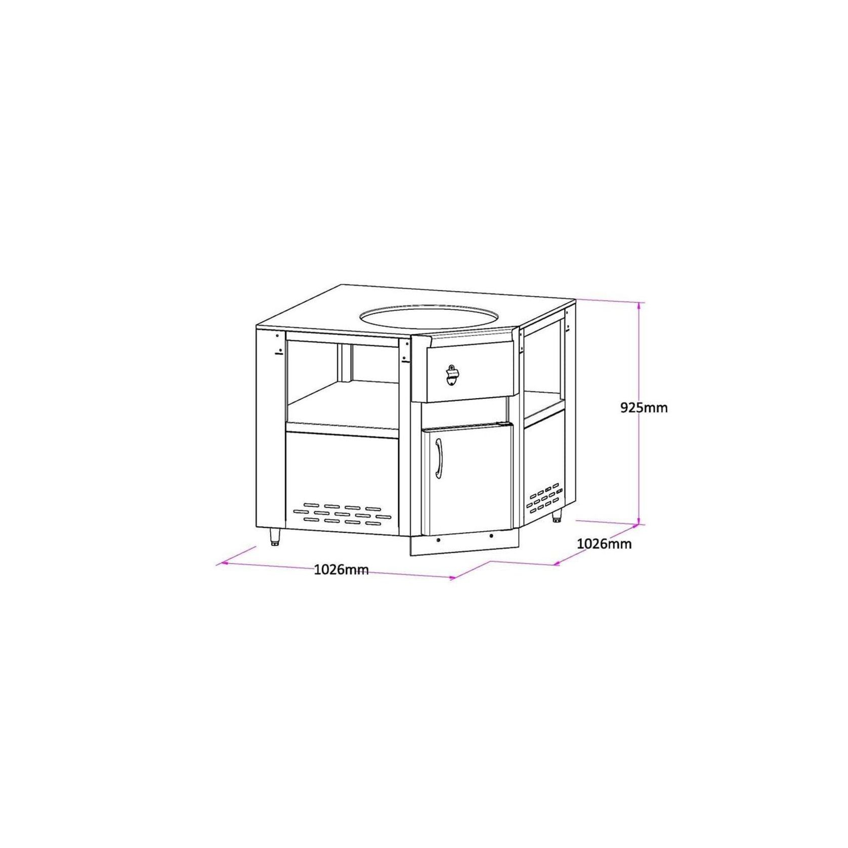 Kamado Corner Module | Deluxe Series gallery detail image