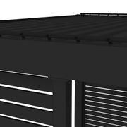 Tasman Wall Mounted Pergola Slatted Privacy Wall gallery detail image