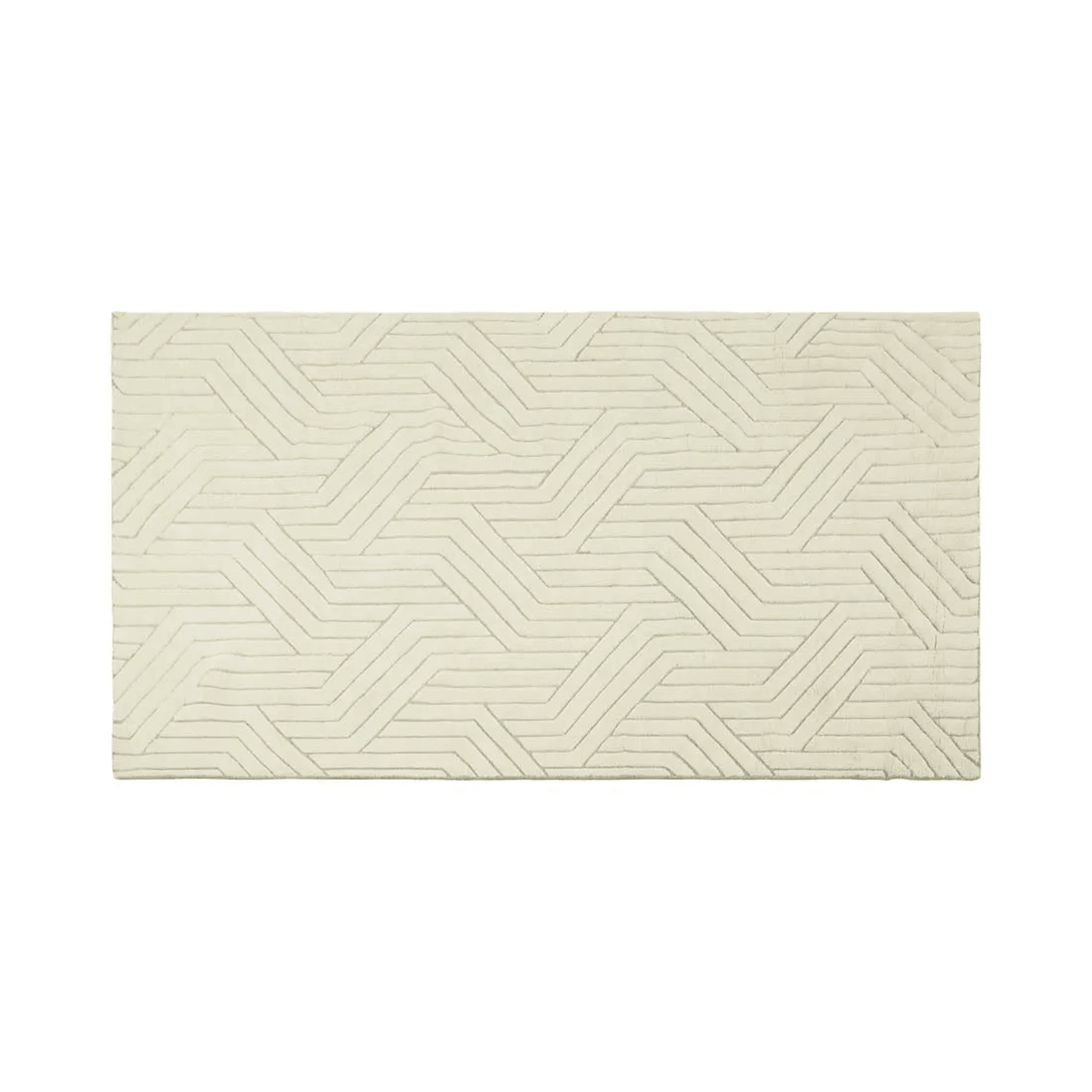 Soren Liv Bower Criss Cross Rug - Ivory | 100% Wool gallery detail image