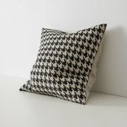 Weave Home Giovanni Cushion - Midnight | Bouclé Houndstooth gallery detail image