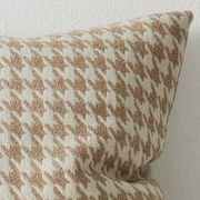 Weave Home Giovanni Cushion - Oatmeal | Bouclé Houndstooth gallery detail image