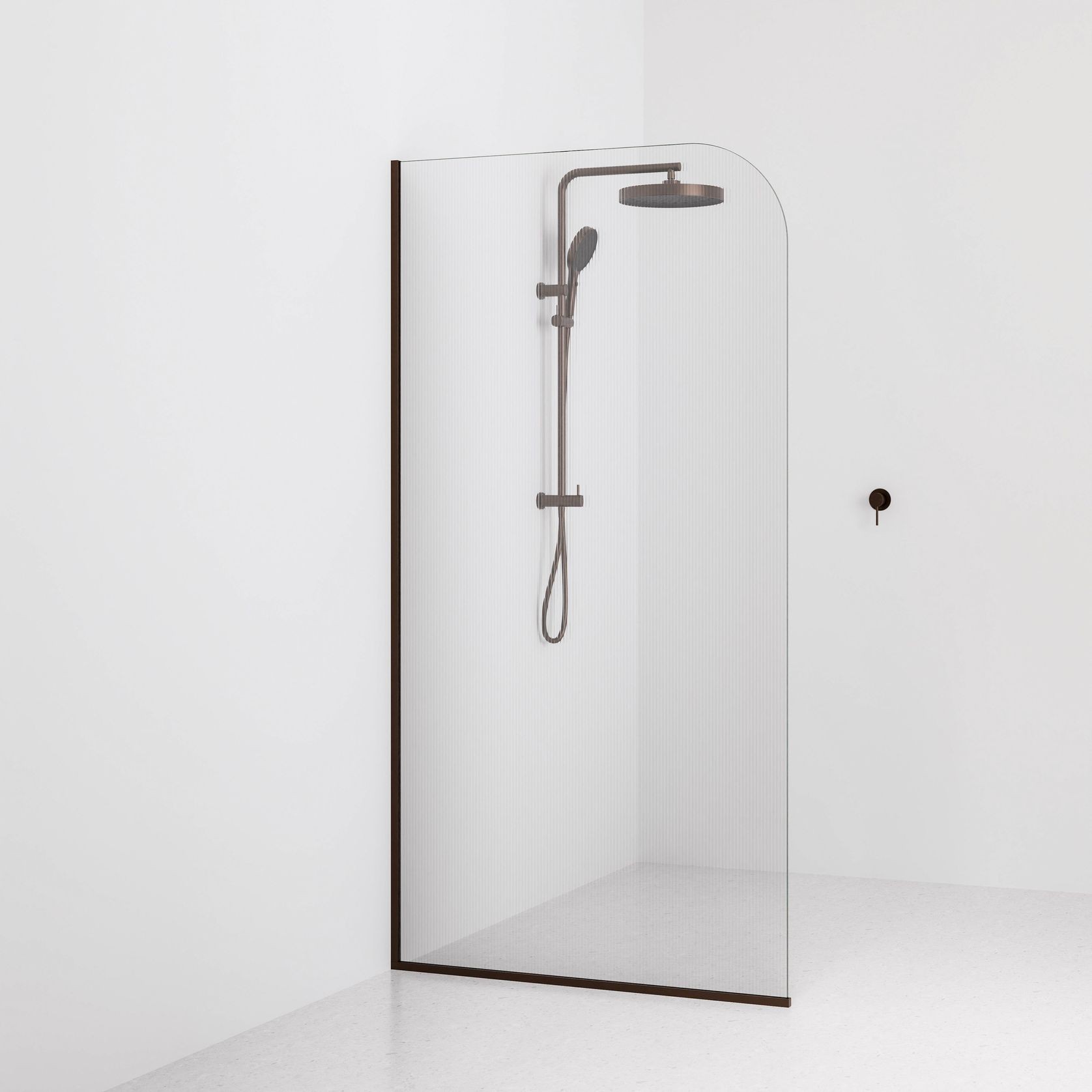 Code Pillar Shower Screen Glass Range | 1050MM gallery detail image