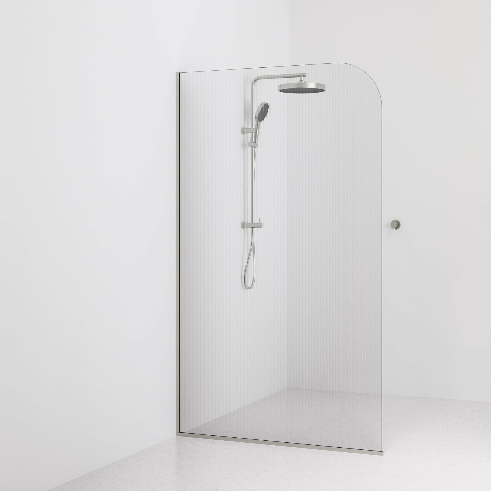 Code Pillar Shower Screen Glass Range | 1200MM gallery detail image