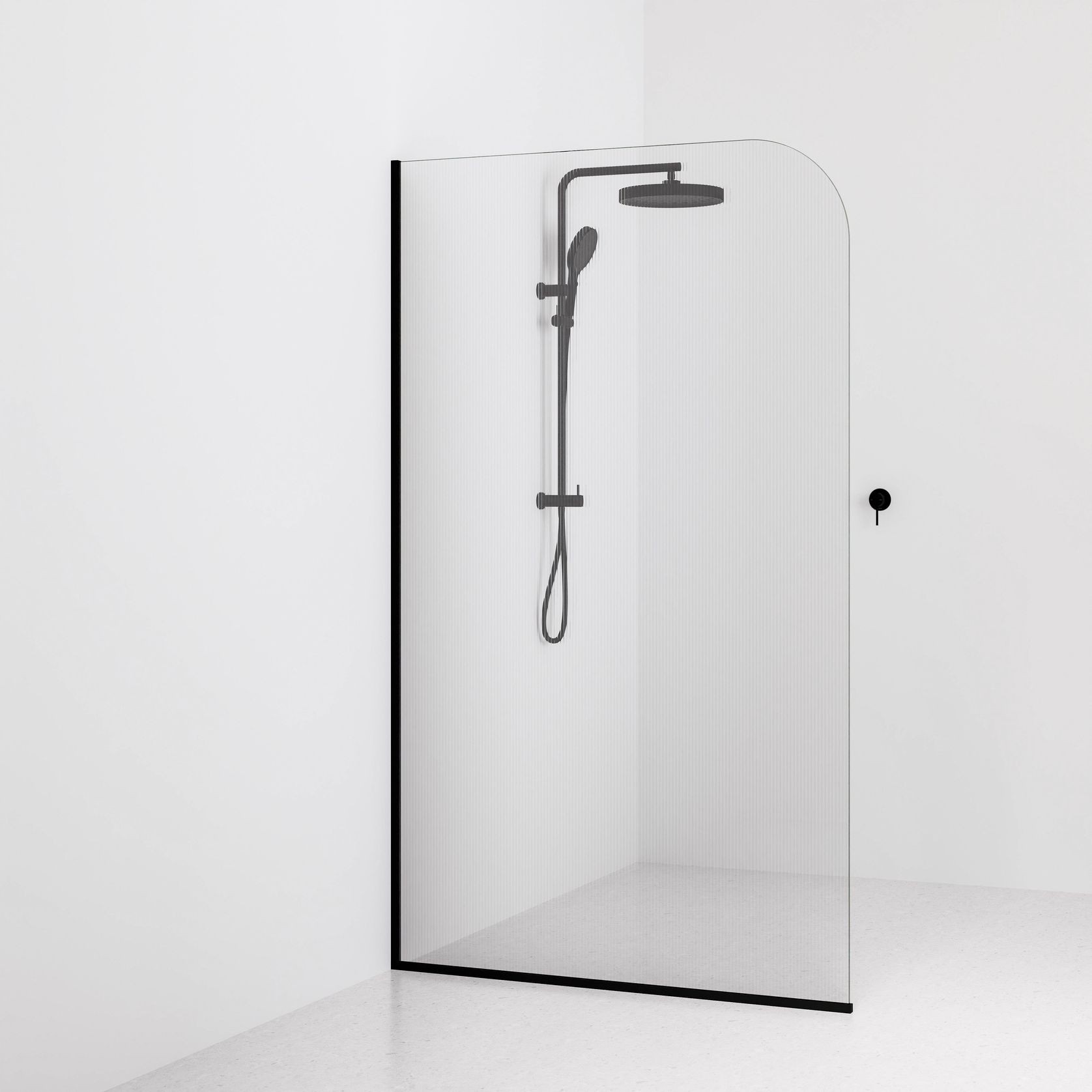 Code Pillar Shower Screen Glass Range | 1200MM gallery detail image