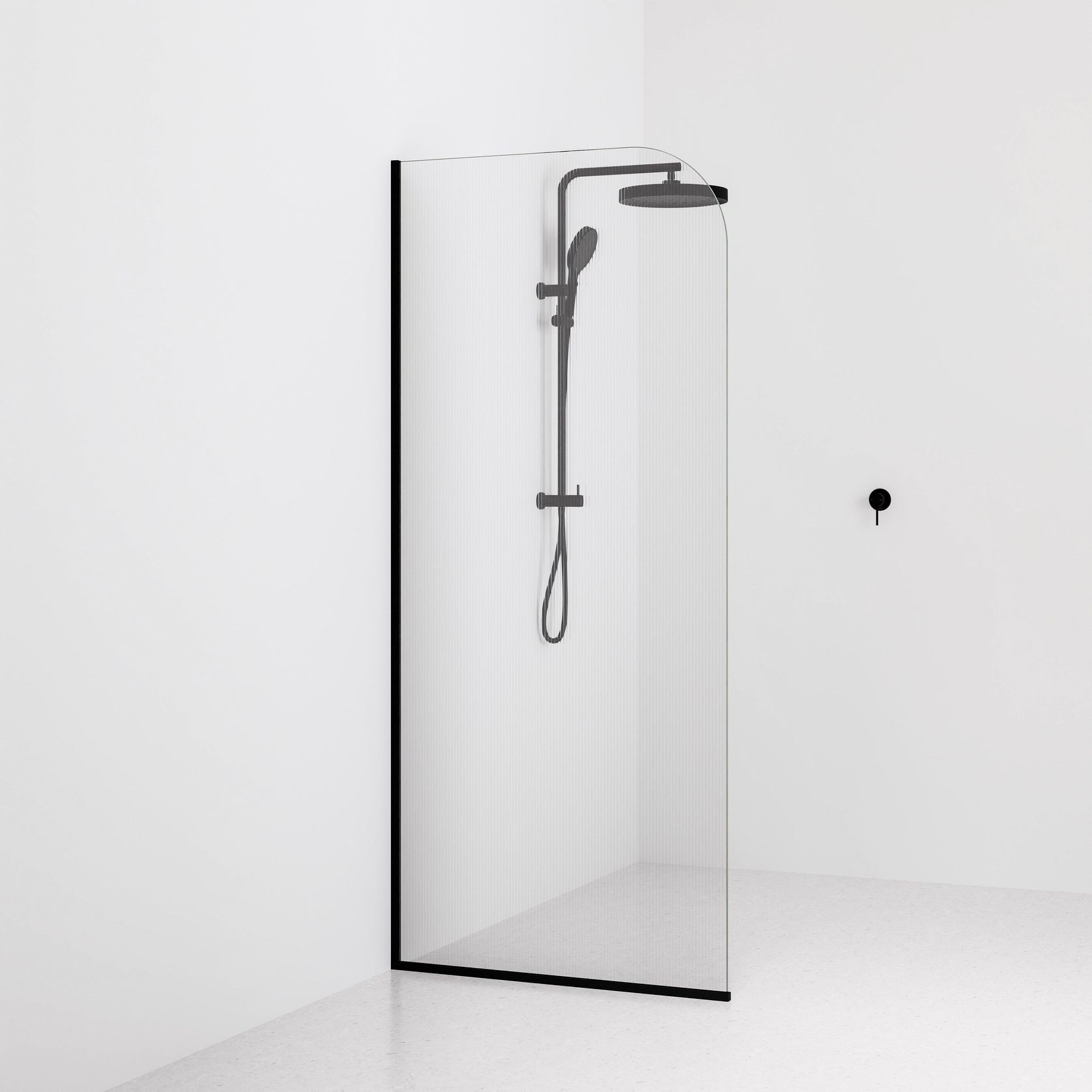 Code Pillar Shower Screen Glass Range | 900mm gallery detail image