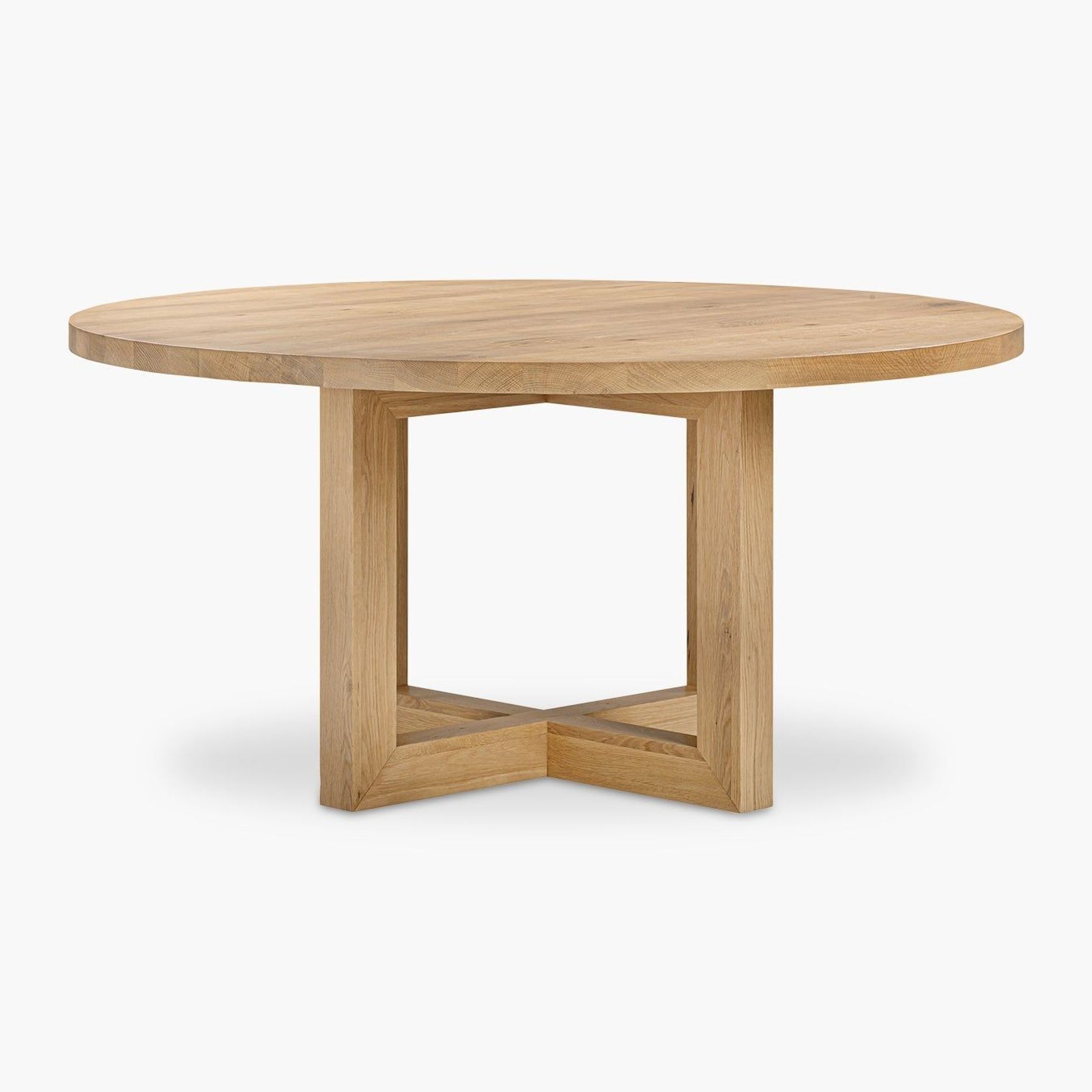 Oak Global Round Dining Table gallery detail image