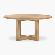 Oak Global Round Dining Table gallery detail image