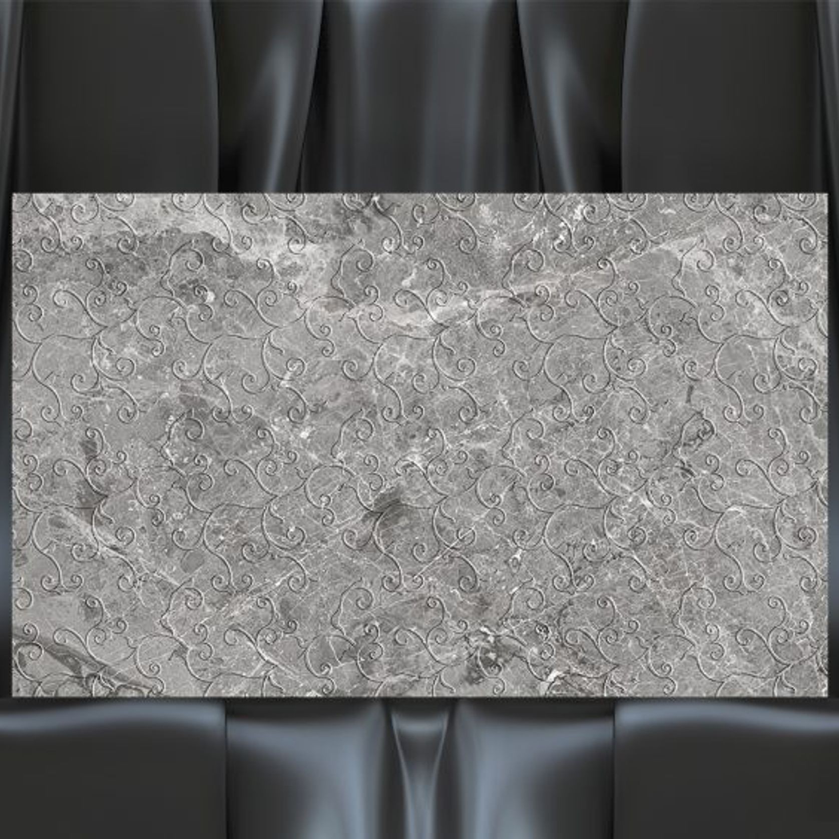Marblure Graffiato Dark Grey Stone gallery detail image