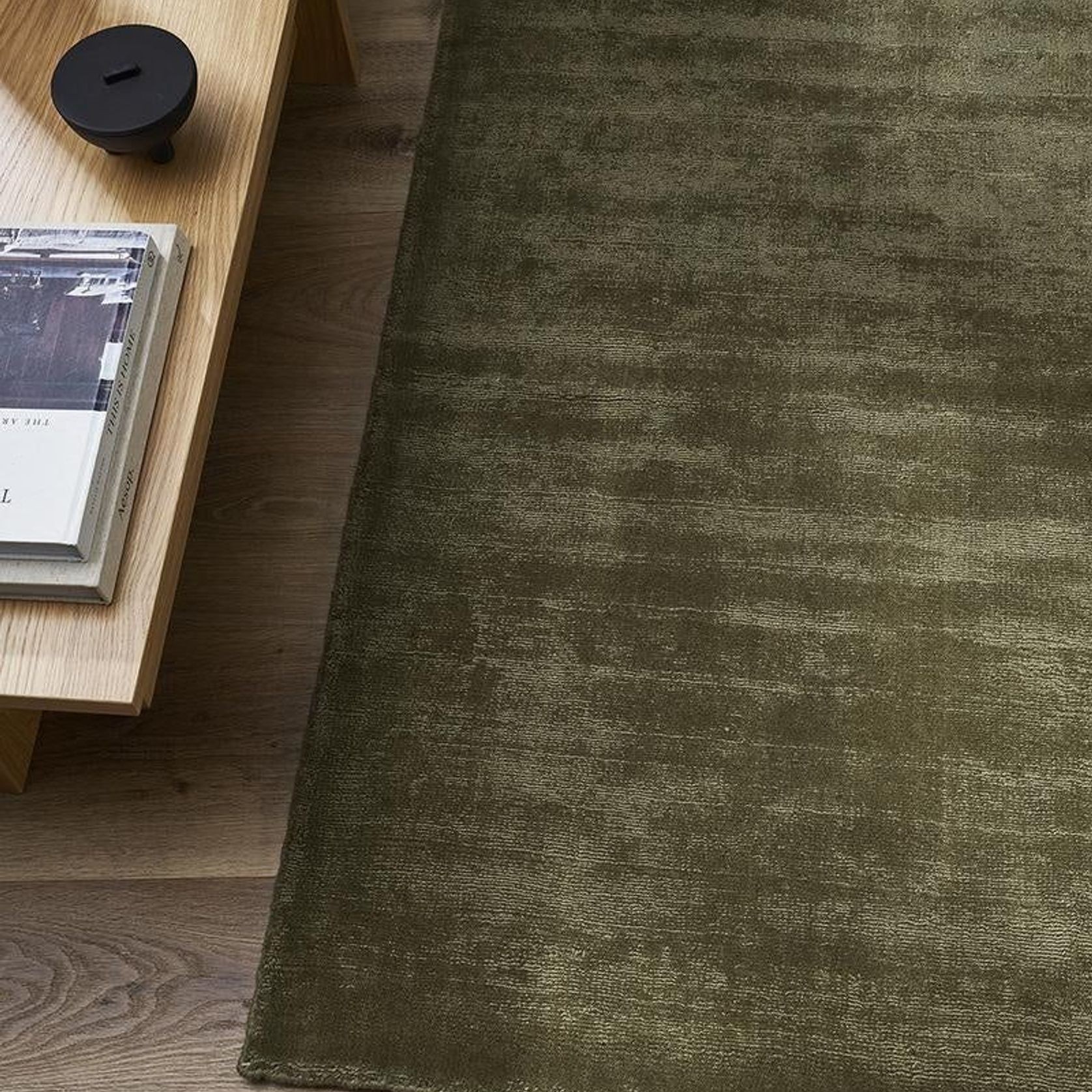 Baya Haywood NZ Wool Floor Rug - Lichen gallery detail image