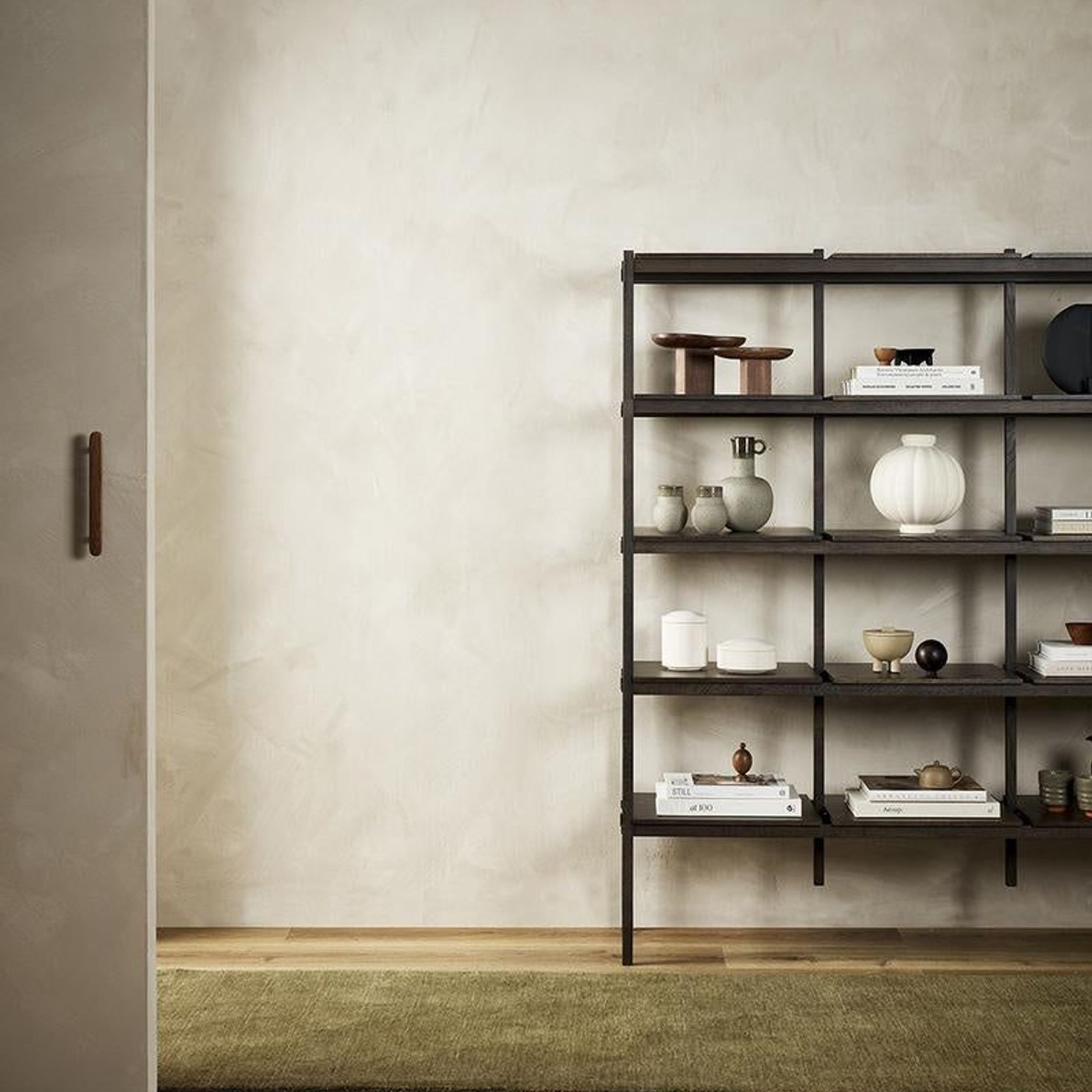 Baya Sandringham 100% NZ Wool Floor Runner Rug  - Moss gallery detail image