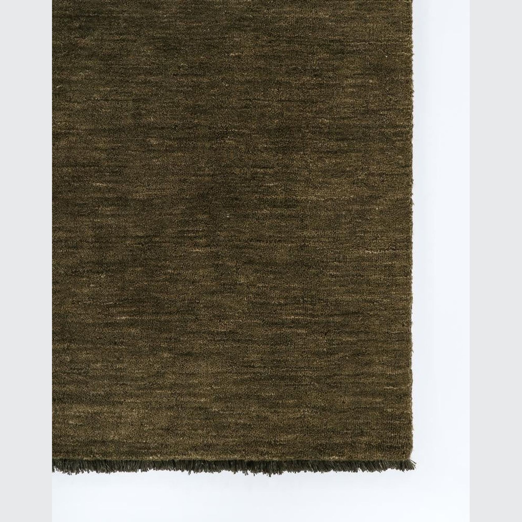 Baya Sandringham 100% NZ Wool Floor Runner Rug  - Moss gallery detail image