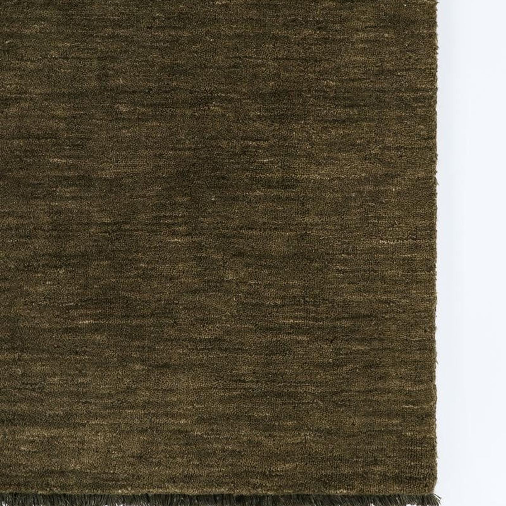 Baya Sandringham 100% NZ Wool Floor Runner Rug  - Moss gallery detail image