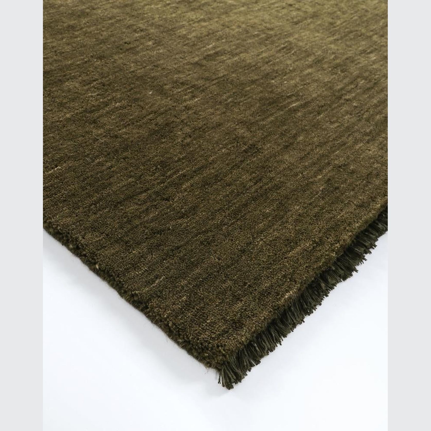 Baya Sandringham 100% NZ Wool Floor Runner Rug  - Moss gallery detail image