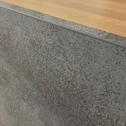 KERAN  Reception Desk 2.44M Left Panel - Acacia & Carbon Grey Colour gallery detail image