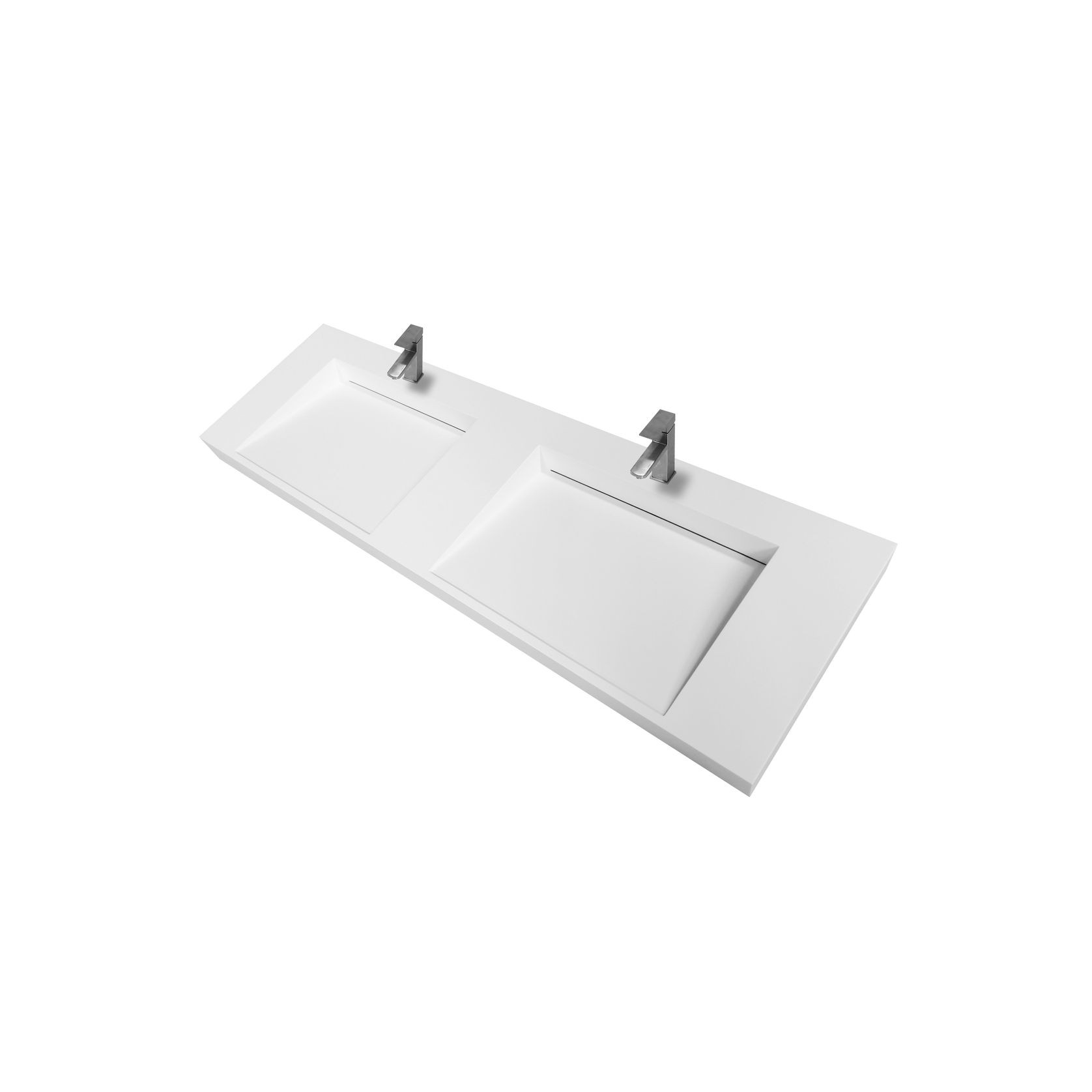 Ramp Basin Double Wide Wall Hung 1524mm B6060-D gallery detail image
